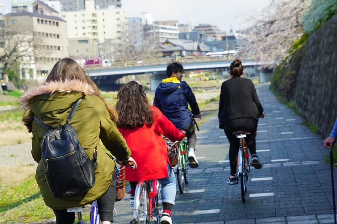 4.5-Hour Kyoto Bike Tour with Lunch and UNESCO Zen Temples - Kamogawa River and the easier side of Kyoto