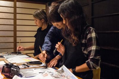 Calligraphy Experience in Kyoto Townhouse