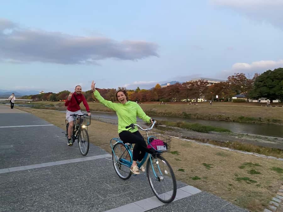 Cycle Kyoto's Hidden Gems & Gion Stroll - A gentle start beside the river