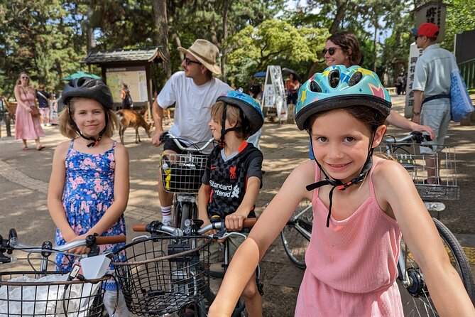 E-Bike Nara Highlights - Todaiji, Knives, Deer, Shrine, and Gems - Ukimido, a quiet finish by the pond