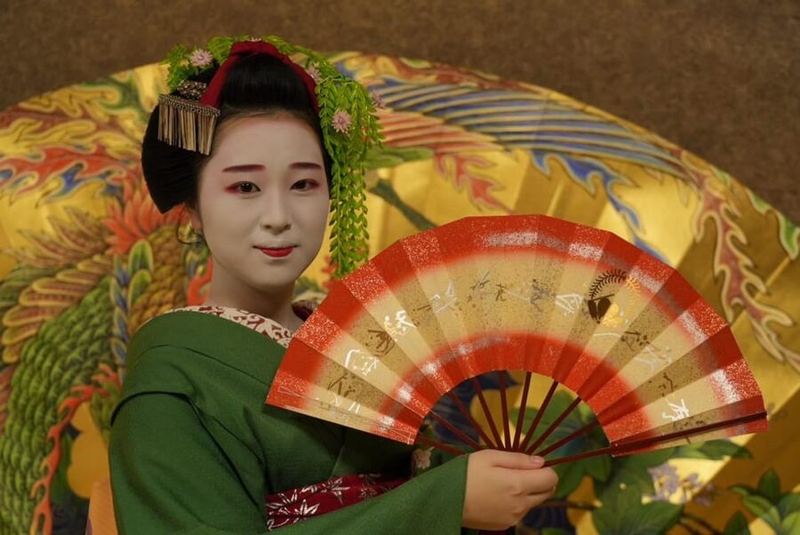 Gion Walking Tour, Geisha Show and Japanese Game in Kyoto - Sitting down for tea, dance, and conversation