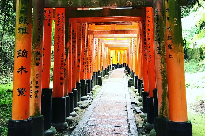 Inside of Fushimi Inari - exploring and lunch with locals - Tea, a salted egg, and a Kyoto city panorama