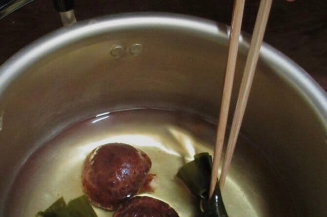 Japanese Cuisine Cooking Class in Kyoto - Cooking rice in a traditional clay pot