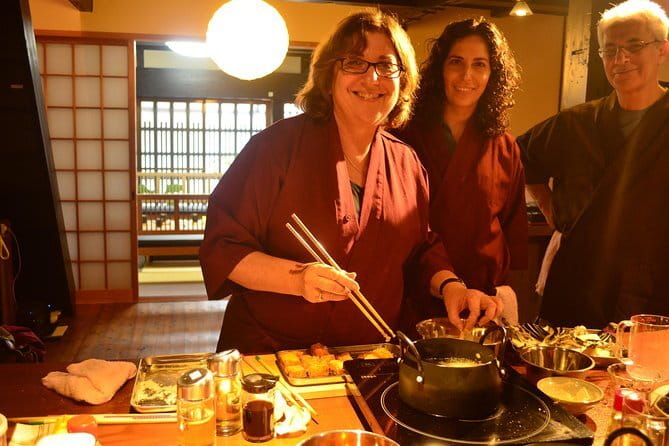 Japanese Cuisine Cooking Class in Kyoto - Sitting down to eat what you prepared