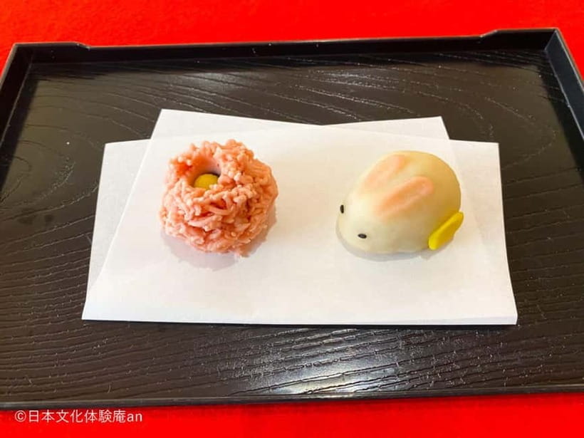 Japanese Traditional Sweets making with Tatedashi Matcha - The final 10 minutes: photographs, matcha, and eating