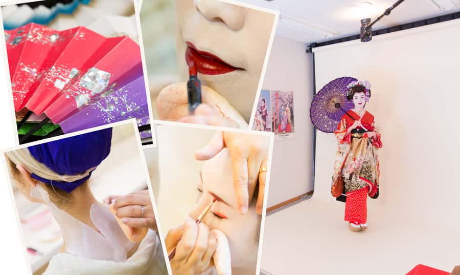 Kyoto: 2-Hour Maiko Makeover and Photo Studio Shoot - How the maiko makeup is built
