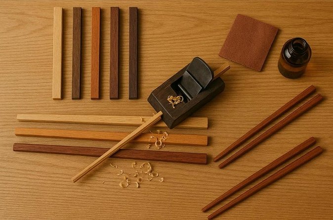 Kyoto : Chopsticks Making Workshop in Gion with Engraving Option - A one-hour activity with a practical location