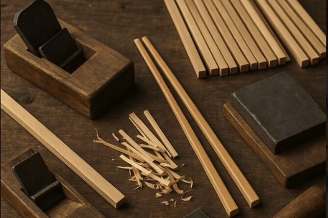 Kyoto : Chopsticks Making Workshop in Gion with Engraving Option - Choosing the wood in Gion