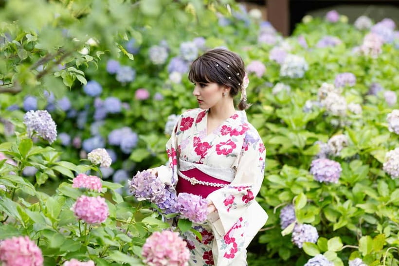 Kyoto Gion Kiyomizudera Kimono Yukata Hairstyle | Photoshoot - What the 45 to 60 minute dressing session is like