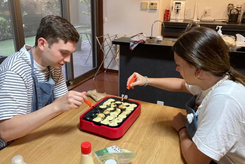 Kyoto: Hands-on Takoyaki and Okonomiyaki Cooking (1 Hour) - A small group with room for conversation