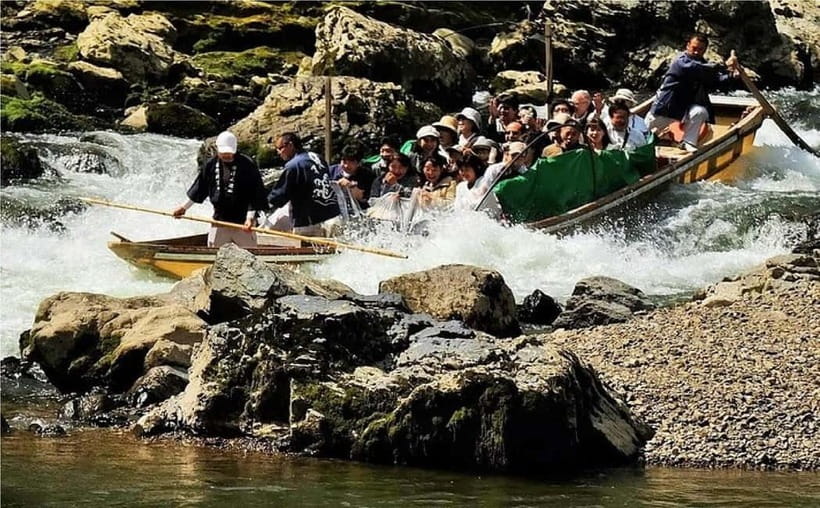 Kyoto Hozugawa River Boat Sagano Romantic Train Tour - The Hozugawa River boat ride