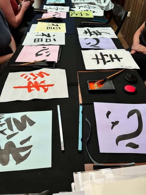 Kyoto: Japanese Calligraphy Workshop - Moving from practice marks to meaningful kanji