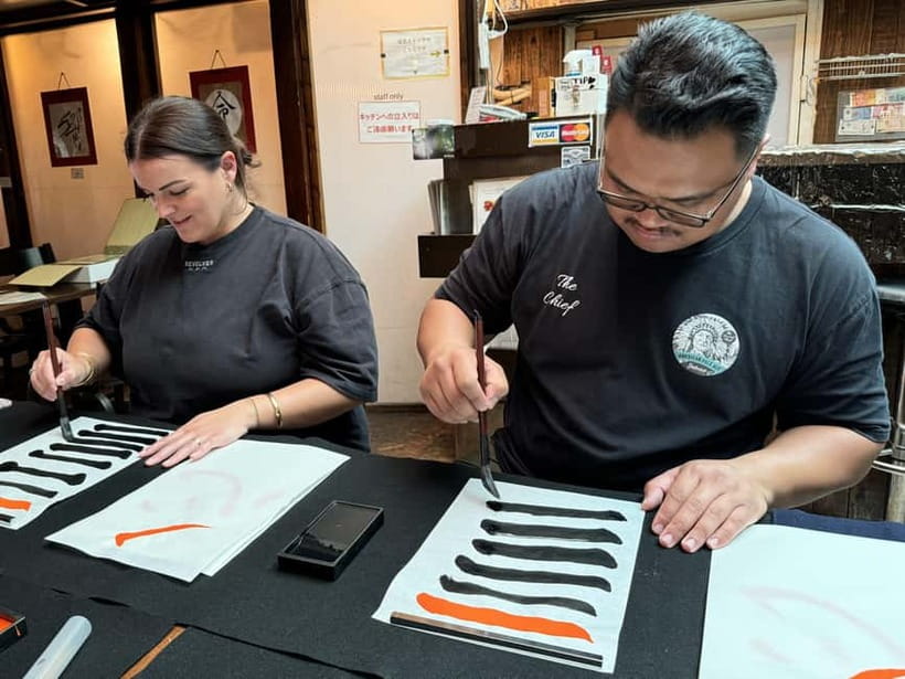 Kyoto: Japanese Calligraphy Workshop - Creating a one-of-a-kind piece on rice paper