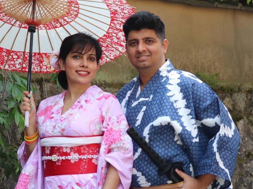 Kyoto Kimono Rental mimosa ｜Kimono/Yukata Rental Couple Plan - From Masuyacho to Kodaiji and Kiyomizu