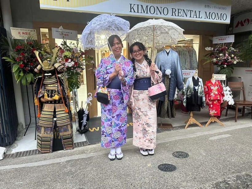 Kyoto: Kimono Rental with Hairstyling and Accessories - Key points at a glance
