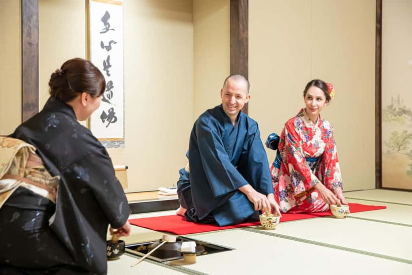 Kyoto: Kimono Tea Ceremony with Matcha and Sweet - Choosing a kimono before the tea begins