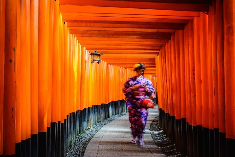 Kyoto: Kiyomizu-dera, Fushimi Inari & Gion Geisha District - Fushimi Inari’s red gate path