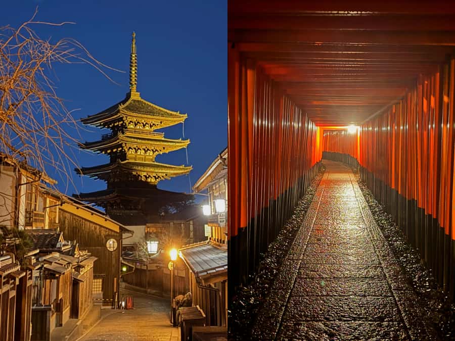 Kyoto Magic Night Walk: Gion & Fushimi Inari(Private Option) - Key points at a glance