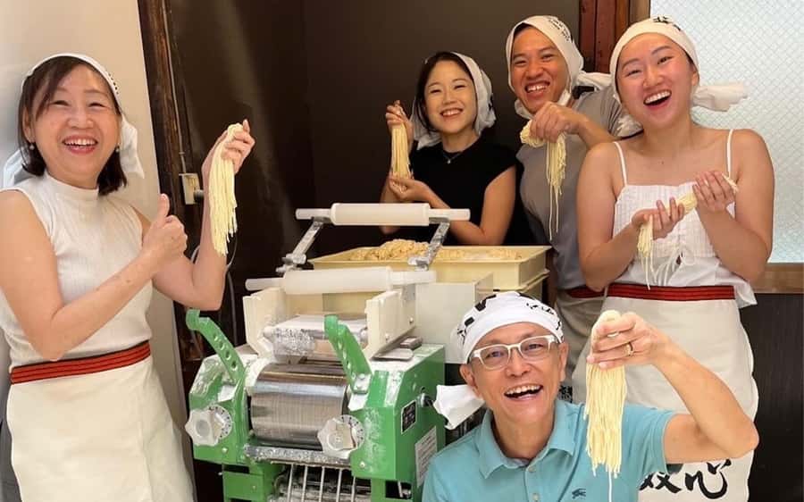 Kyoto Michelin Ramen Workshop or Painting Ramen Essentials - Starting with the noodle dough