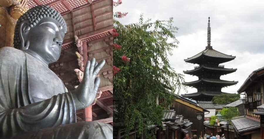 KYOTO-NARA: Giant Buddha Deer Pagoda "Geisya" (Italian, full day) - Morning train to Nara and the road to Tōdai-ji