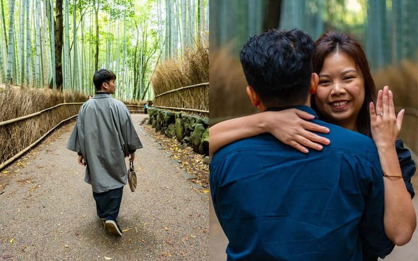 Kyoto: Private Photoshoot Experience in Arashiyama Bamboo - Walking through the bamboo grove