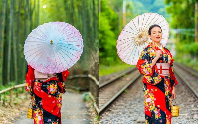 Kyoto: Private Photoshoot Experience in Arashiyama Bamboo - How the photographer helps you pose