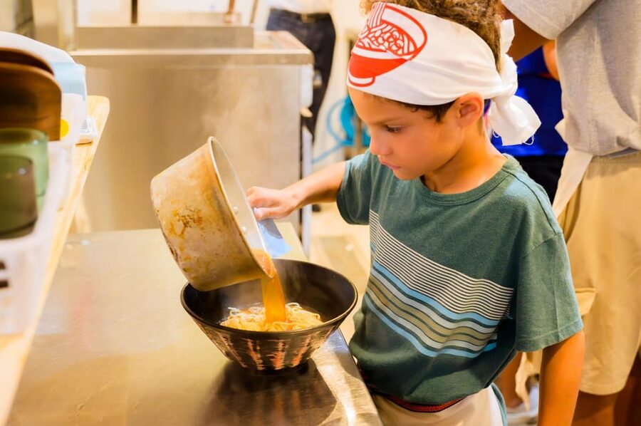 Kyoto: Ramen Cooking Class at a Ramen Factory with Souvenir - Building the bowl and eating what you made