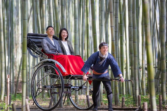 Kyoto Sagano Insider: Rickshaw and Walking Tour - Riding through the bamboo forest