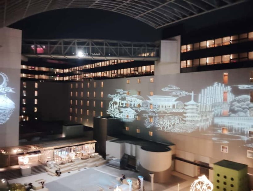 Kyoto: Station and Tower Night Tour with Light Show - Walking from the station to Kyoto Tower