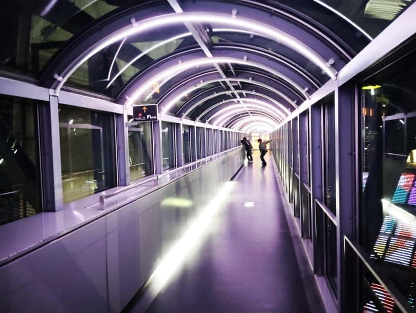 Kyoto: Station and Tower Night Tour with Light Show - The station’s illuminated atrium and rooftop garden