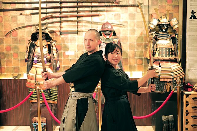 Kyoto Sword Experience - includes Museum Ticket/Ninja Experience - Hakama, wooden floors, and a quick samurai transformation