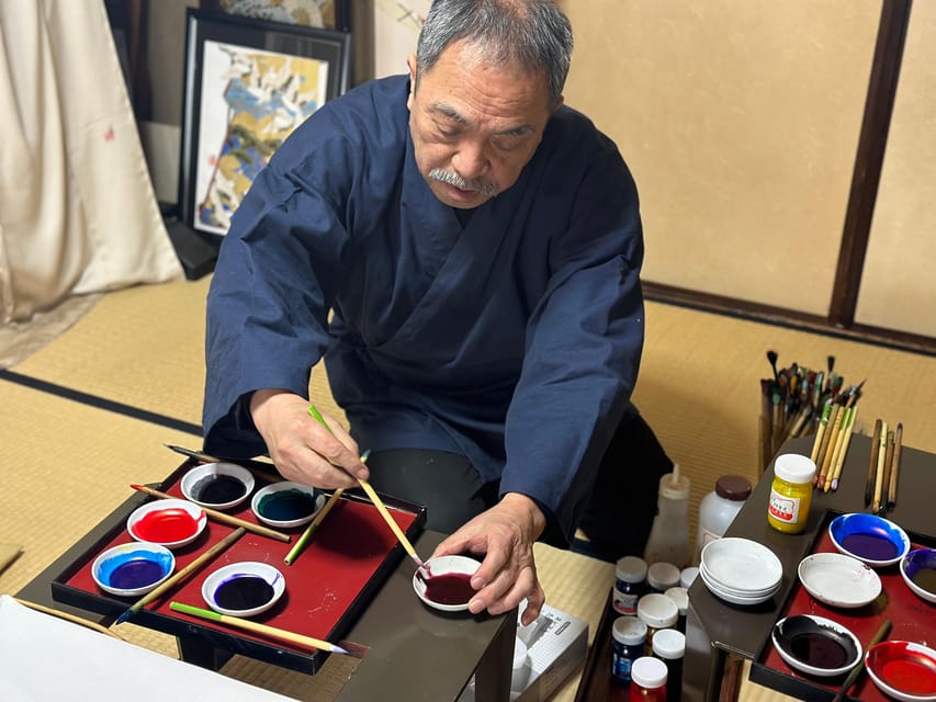 Kyoto: Traditional Yuzen Dyeing Experience - The machiya, studio, and Yuzen display