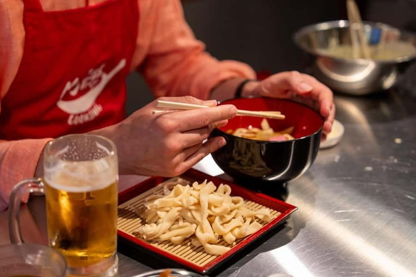 Kyoto Udon & Tempura Cooking Class with Professional Chefs - Timing, menu changes, and what to clarify