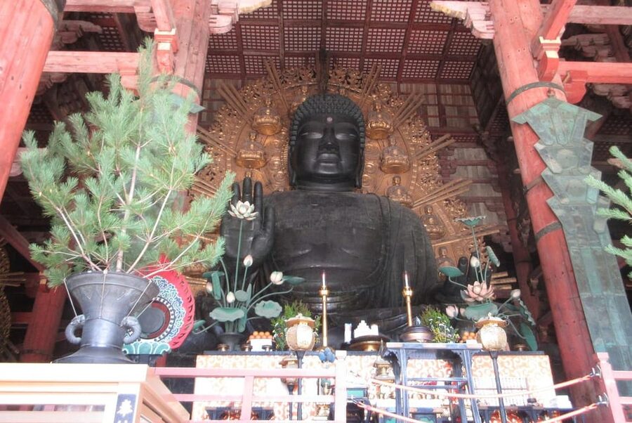 NARA: Budda gigante, Cervi liberi nel parco (Guida italiana) - Entrare nel Tōdai-ji e vedere il Grande Buddha