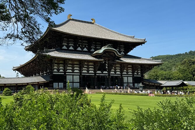 Nara: Half-Day Private Tour of 4 Must-See Spots & Deer Park - Entering Todai-ji and facing the Great Buddha
