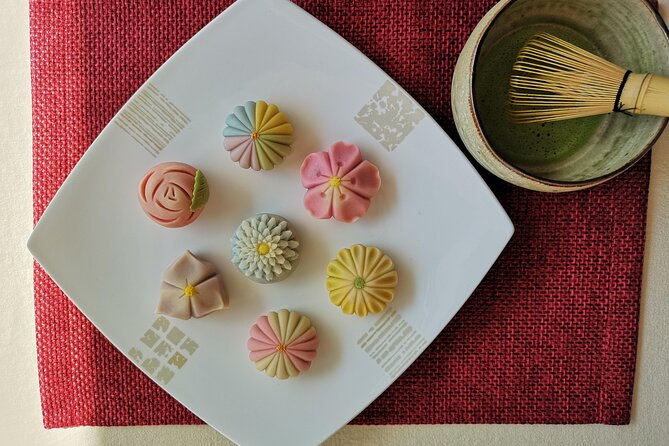 Nerikiri and Matcha Making Class in Kyoto - Five Kyoto sweets, each shaped by hand