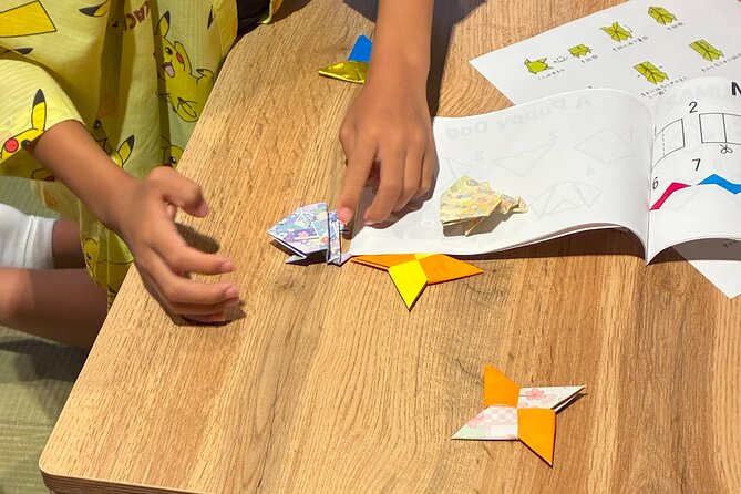 Origami Workshop Near Kiyomizu Dera Temple in Kyoto - Folding cranes, frogs, and samurai helmets
