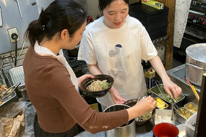 Udon and Tempura Cooking Class in Nara - Sitting down to your own Tempura Udon